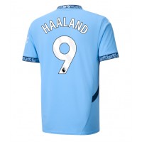 Fotbalové Dres Manchester City Erling Haaland #9 Domácí 2024-25 Krátký Rukáv